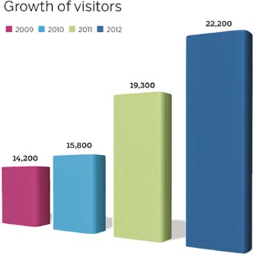 visitors statistics